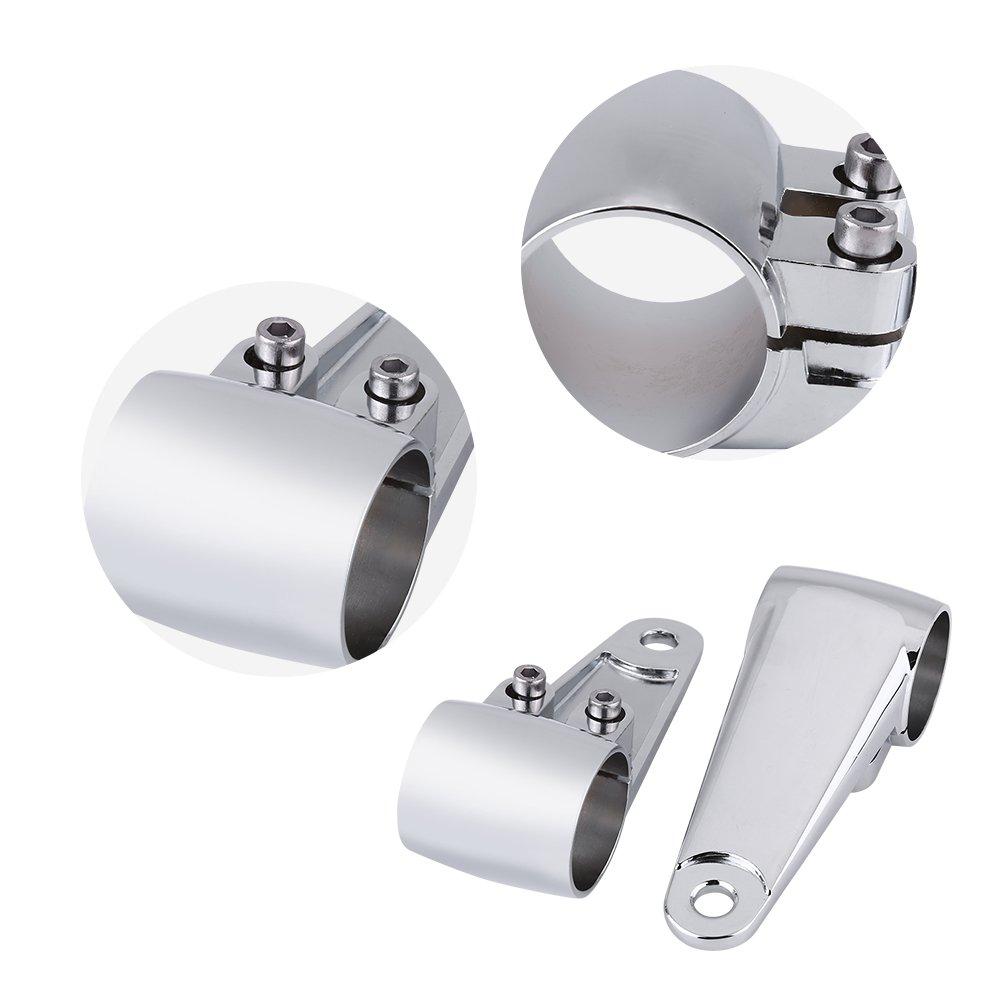 Qiilu Headlight Bracket Motorcycle Headlight Bracket 35mm - 41mm Fork Tube Set of 2