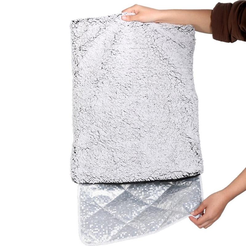 Washable Warming Pad For Pet with Removable Inner Layer NonSlip Bottom Comfortable Auto Heating Mat For Cold Weather