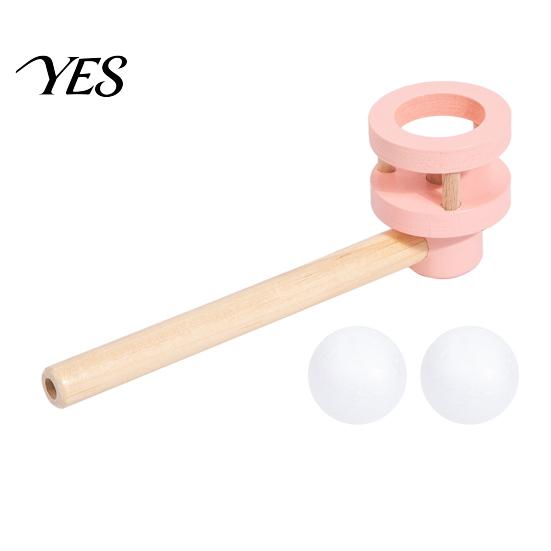 Kids Floating Ball Toy Blow Toy, Suspension Blowing Wooden Pipe for Child Lung Capacity Training, Educational Boys Girls Exercise