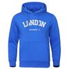 London Westminster Street Letter Printing Mans Clothing Fleece Soft Hoodie Autumn Oversize Hoodies Sports Hoodies