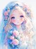 5D Full Square Drill Diamond Painting Beautiful Cartoon Girl Diamond Mosaic Embroidery DIY Doll Home Decor Gift 2024 New Series