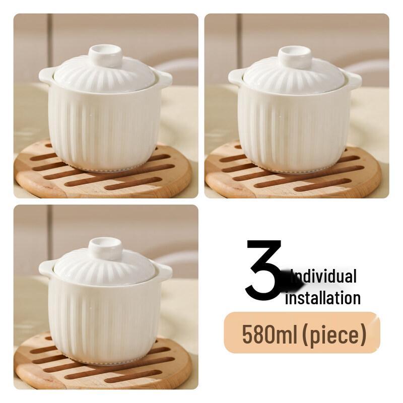 Qiwei Ceramic Double Boiler Stew Pot
