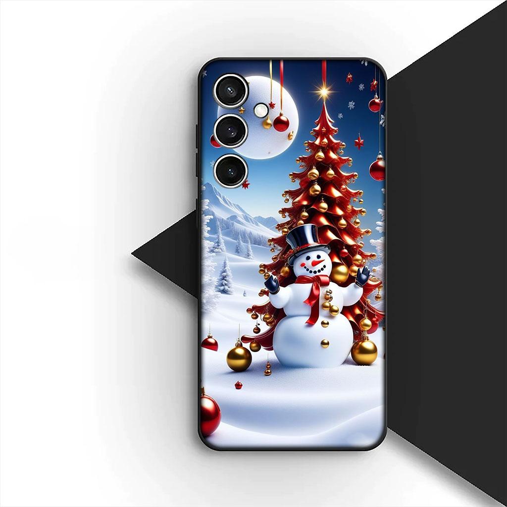 Père Noël Joyeux Noël Sapin de Noël Cerf Coque de Téléphone pour Apple iPhone 17 Air 12 13 Pro Max Mini ProMax 7 + 8 Plus Coque Souple