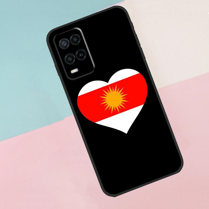 Yazidis Flag For Oppo A16 A76 A96 A15 A80 A60 A40 A94 A54 A98 A78 A18 A38 A58 A17 A77 A74 A57S Phone Case
