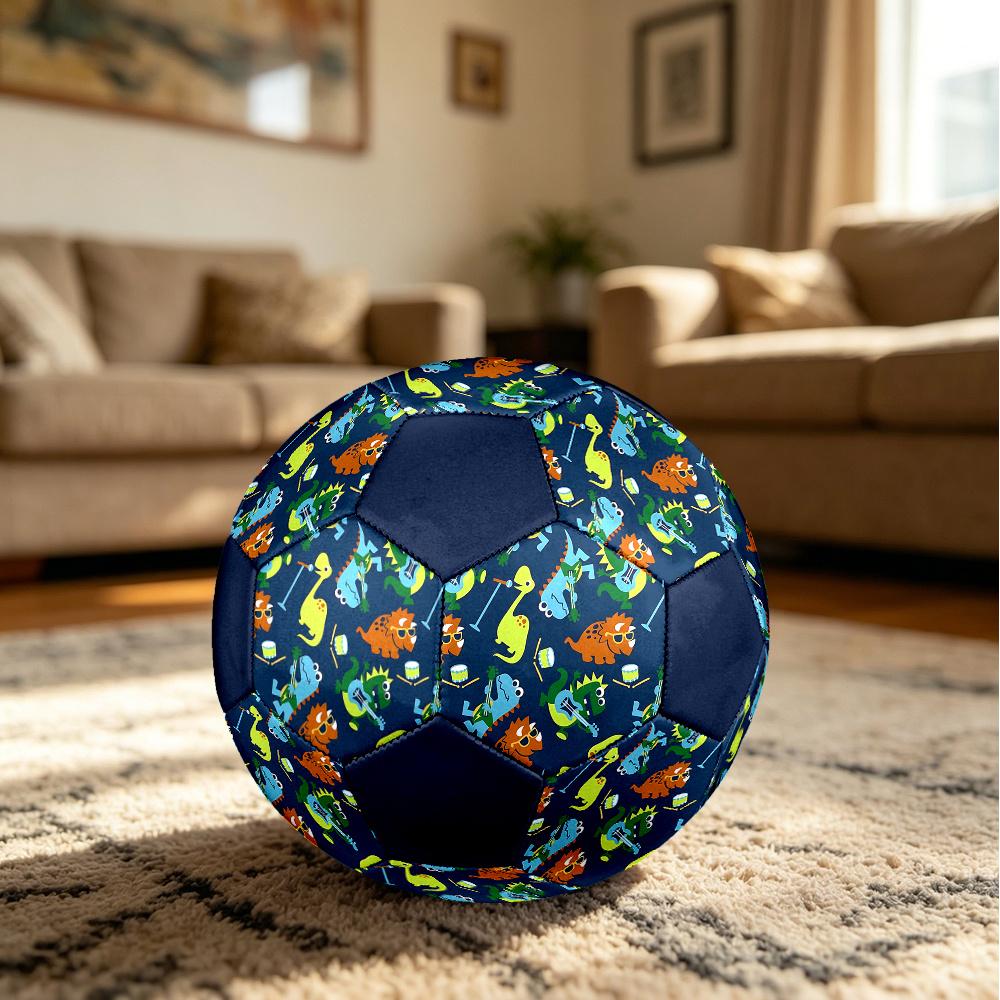 1PC Dinosaur Band Party Soccer Ball Size 5 Football Machine Sewn Indoor/Outdoor Universal Football W92