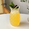 Ananas Ontwerp Glazen Beker Vorm Cocktailglas, 480ml Reliëf Tumbler voor Sap Warme Persoonlijke Gebruik Drinkgerei Dranken, Creatief Bar Glazendoen