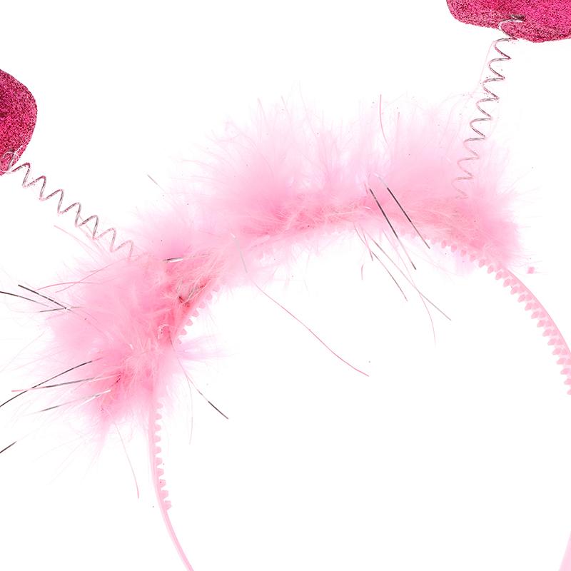 1Pc Bachelorette Party Headband Red Pink Feather Sexy Hair Band Wedding Bridal Shower Happy Hen Party Decor Photo Prop