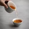 Japanese Style Ice Gray Smoky Gray Glaze Pitcher Small Household Ceramic Tea Pitcher Fair Cup Kung Fu Tea Set Mini Pitcher
