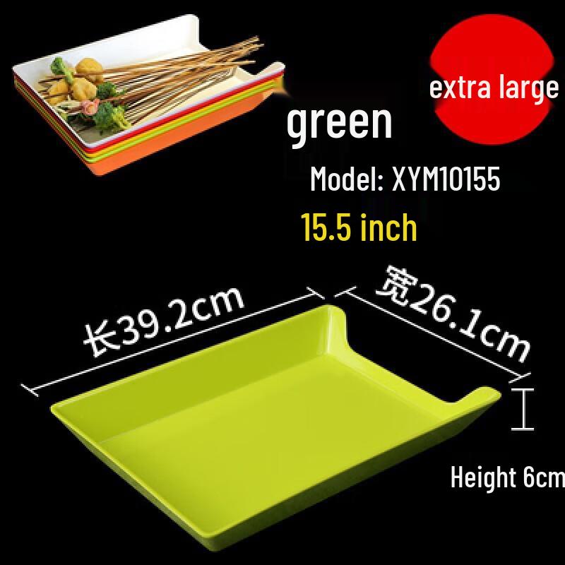 

Rectangular Plastic Food Tray - 10 Pack