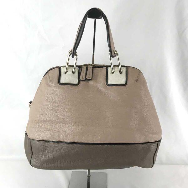 FURLA Leather Handbag Pink Beige [Italy](USED)