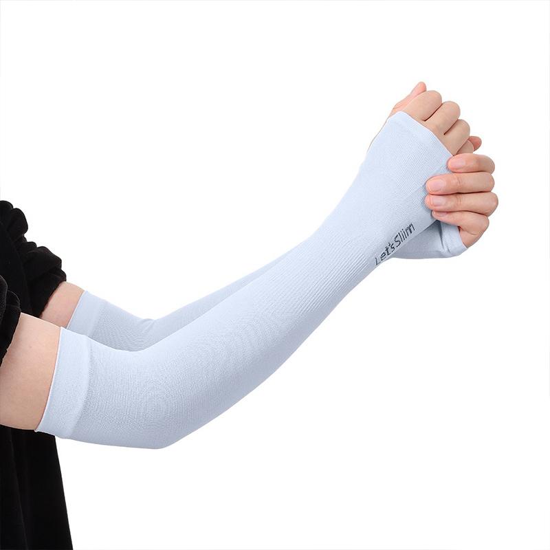 Summer Sun Protection Arm Sleeves Uv Protection Ice Sleeves Arm Protectors For Driving And Cycling Ice Silk Sleeves Unisex