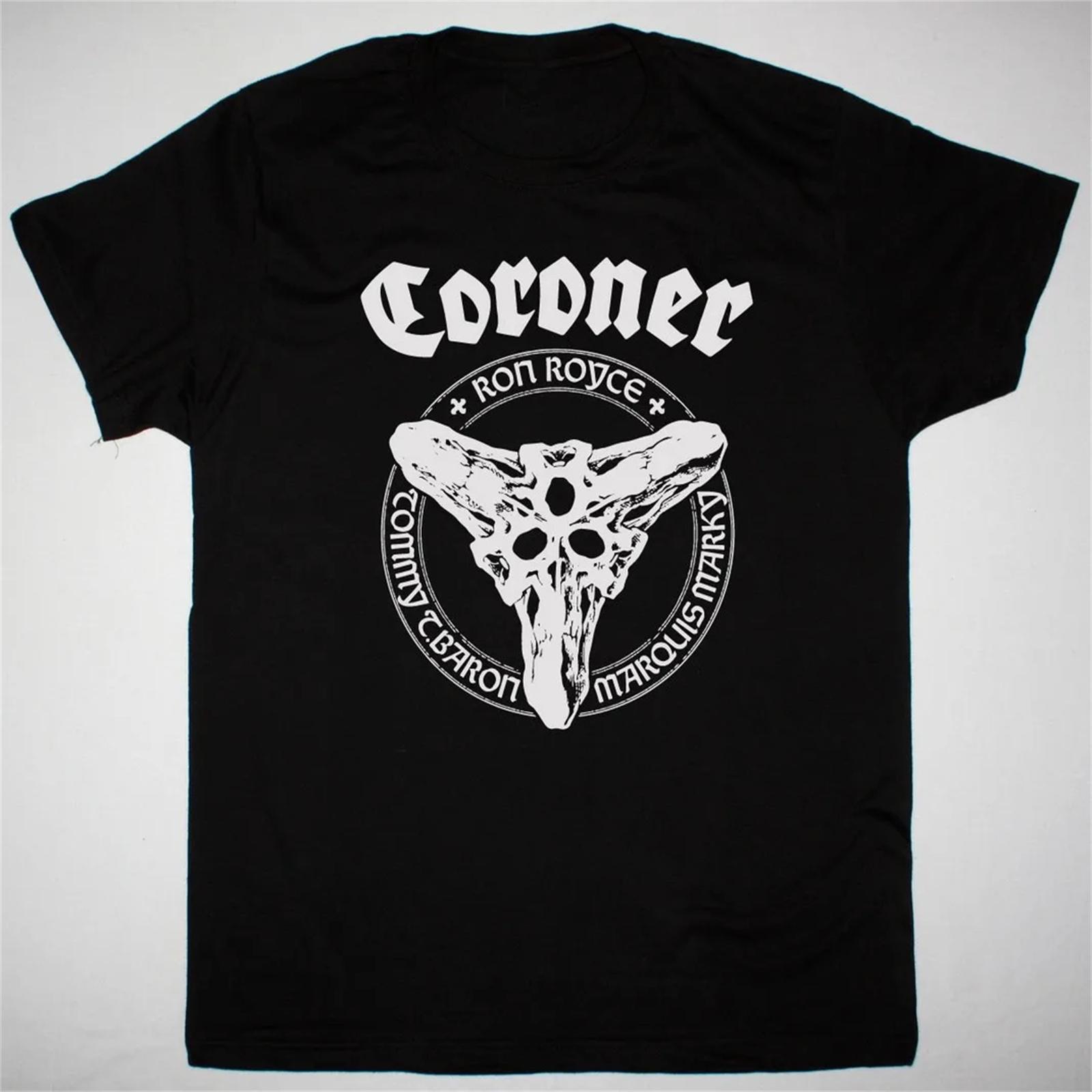

Coroner Band LOGO T Shirt Full Size S-5XL BE2625 XXXXXL чорний