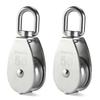 Strong 304 Stainless Steel Single Pulley Block M50 with 800 Lbs Load Capacity for Kayak Canoe and Heavy Lifting