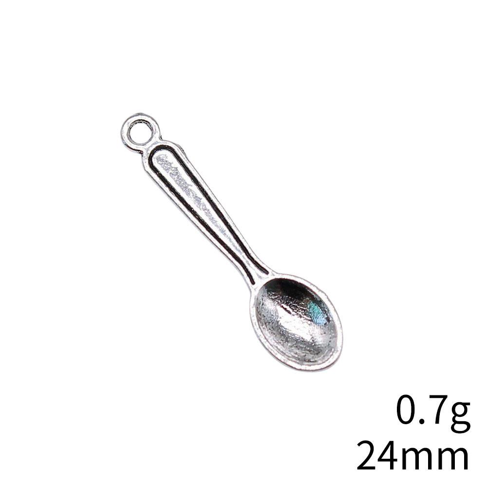 Christmas Decorations Charms For Bracelet Tableware Fork Spoon Charms Pendant Art Supplies Pendant
