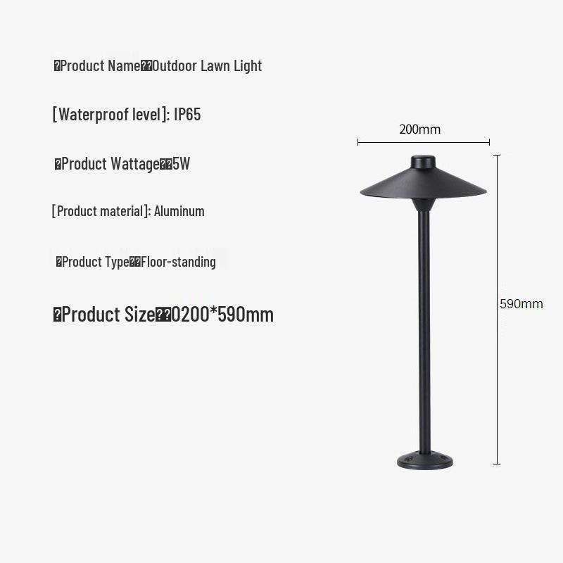 

Водонепроницаемый уличный светодиодный грибной садовый светильник