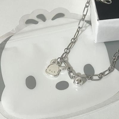 Women Jewelry Alloy Pochacco Dog Pendant Bracelet Necklace Girls Gift