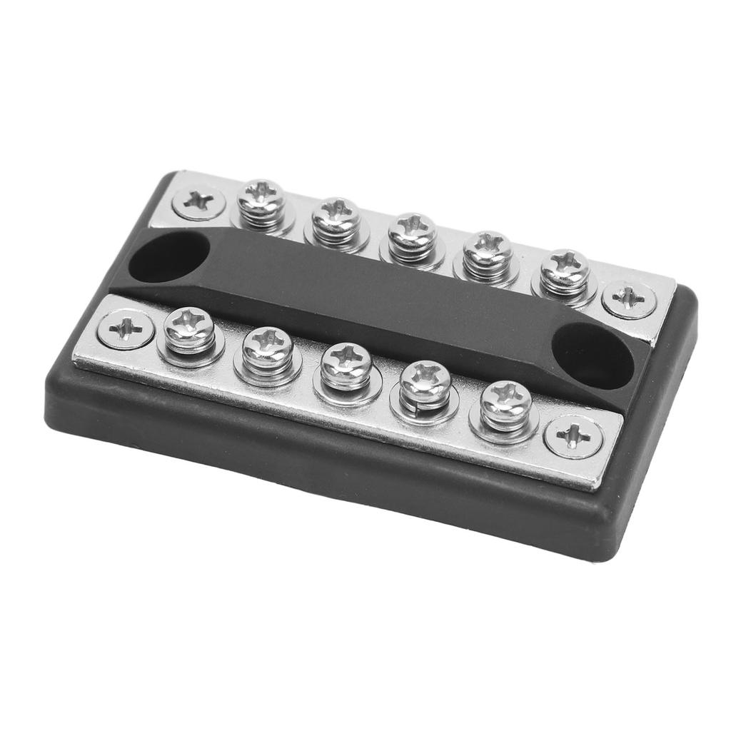 DC 12V‑48V 100A 5 Way Dual Row Fuse Block Power Distribution Block for Cars RVs Boats Yachts Power Systems