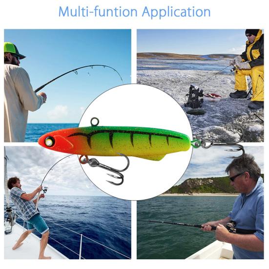 Fishing Bionic Hard Bait with Double Hooks 3D Fisheye Simulation Bass Fishing Lures Swimbait 7cm/14gSlow Bait for Freshwater Seawater