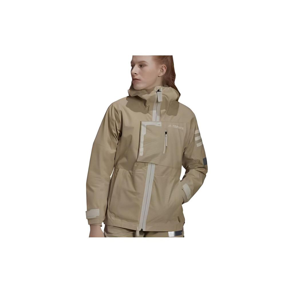 Adidas Casual Sports Hooded Long Sleeve Jacket Women Jacket Khaki HB4060