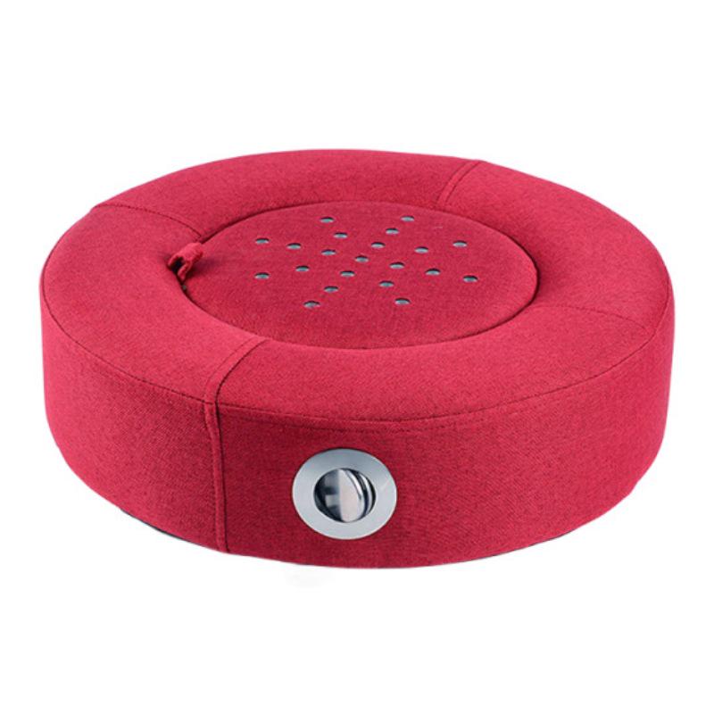 Portable Solid Wood Moxibustion Stool and Cushion Set for Hip, Abdomen, and Back Therapy