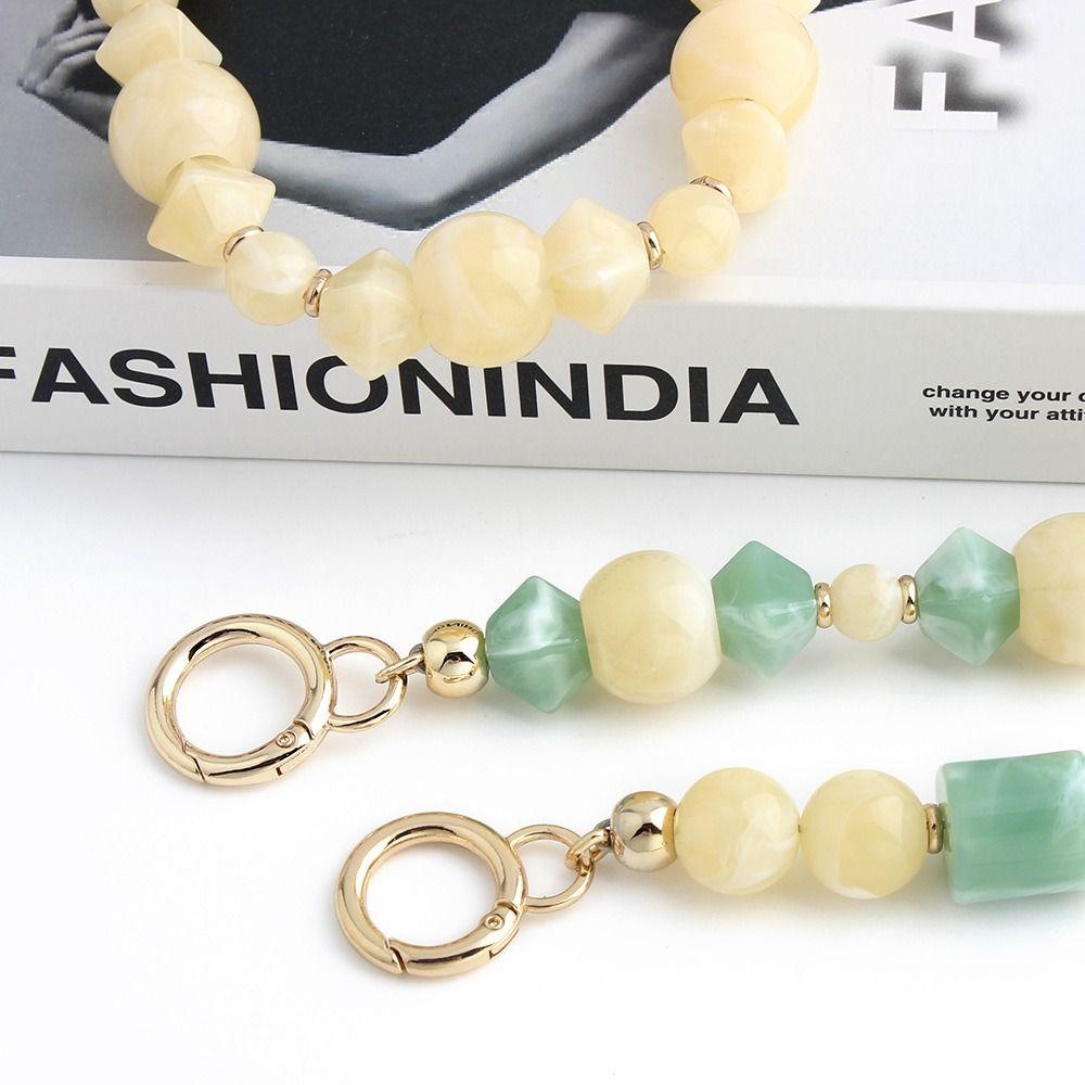 DIY Decoration Acrylic Beads Bag Chain Replaceable Lanyard Bag Charms Accessory Metal Chain Key Chain Handle Chain Bag Ornament