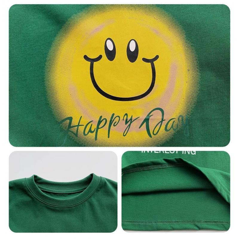 Pure Cotton Boys' Short-Sleeve Children'S Clothing Summer T-Shirt New Stylish Top For Older Boys In Summer