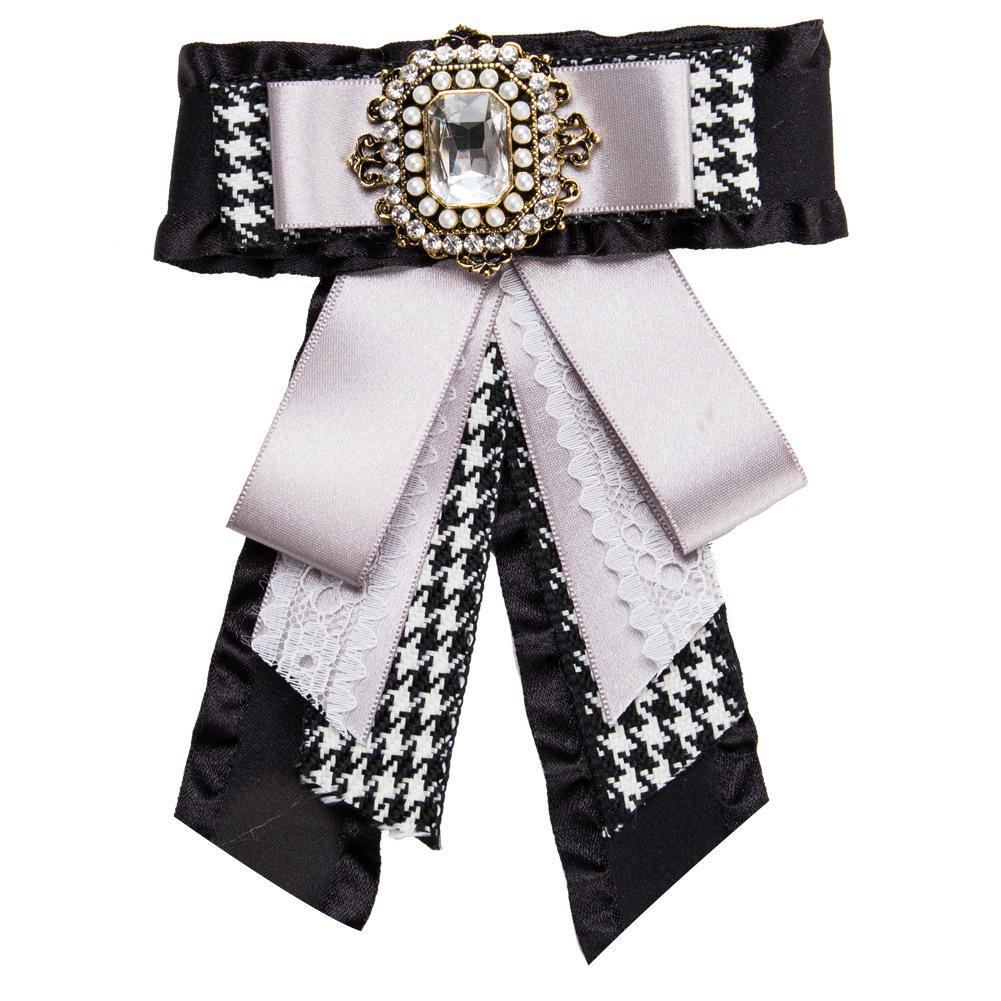 EH7894 Elegant Diamond Multi-layer Bow Brooch - Women's Fashion Accessory 