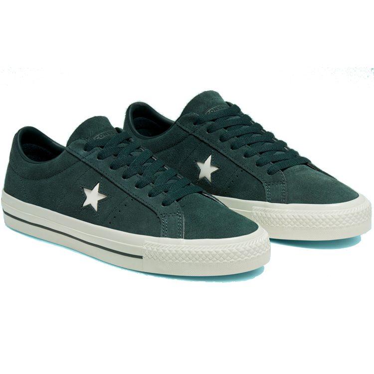 Converse Cons One Star Pro Ox 'Green White' 166024C