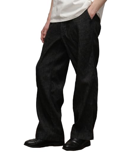 

Schott NYC JAPAN NEP DENIM FIELD PANTS, Men s, Size 36, Black, 782-4111007