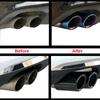 1 Pair Car Rear Exhaust Tail Pipe Muffler Throat 3 Colors For BMW E90 E92 325i 328i 2006 - 2010 F10 F11 F18 520i 523i 525i 528i