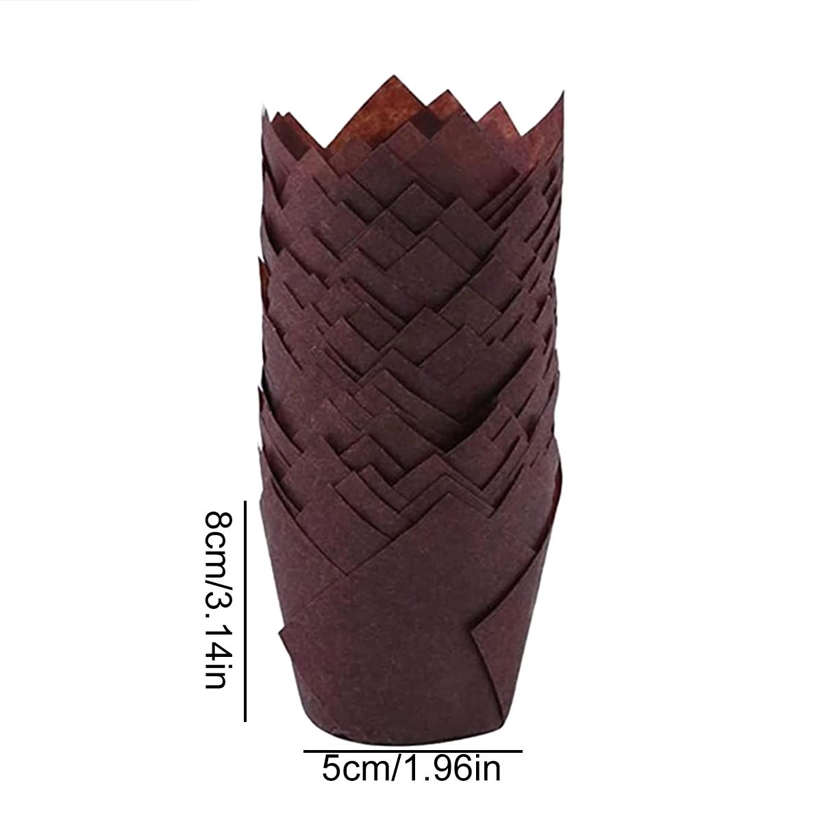 Тюльпановые формочки для выпечки, формочки для маффинов, вкладыши для кексов, формы для маффинов, вкладыши для маффинов, формы для выпечки, бумага для выпечки для кофейни