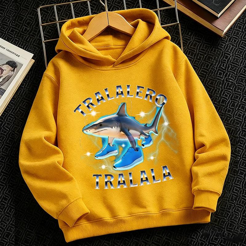 2026 Tralalero Tralala Divertido Shark Meme Kids Clothes Hoodie Toddler Boys Girls sporty hoodie Children Outfits