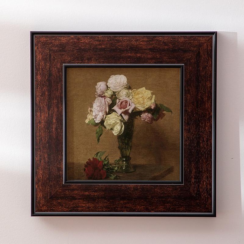 Klassisk amerikansk retro fotoram i harts för bord eller vägg - Perfekt för vardagsrum och sovrum