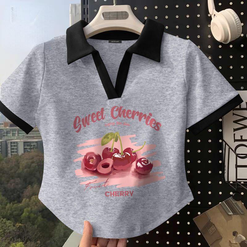 

Сексуальные и женские рубашки поло с цветными блоками демонстрируют лето! XL