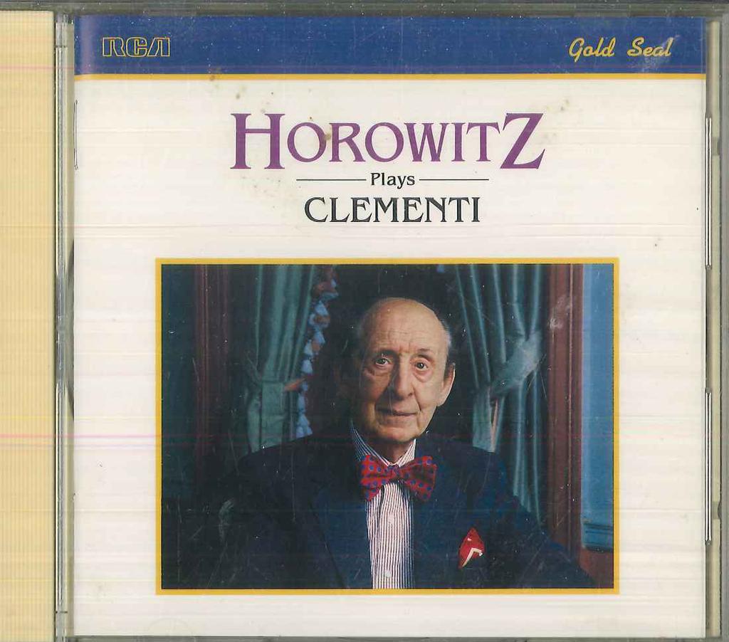 CD VLADIMIR HOROWITZ - Clementi Sonata Quasi Concerto In C B20D30108 RCA 1989 Japan Classical Used