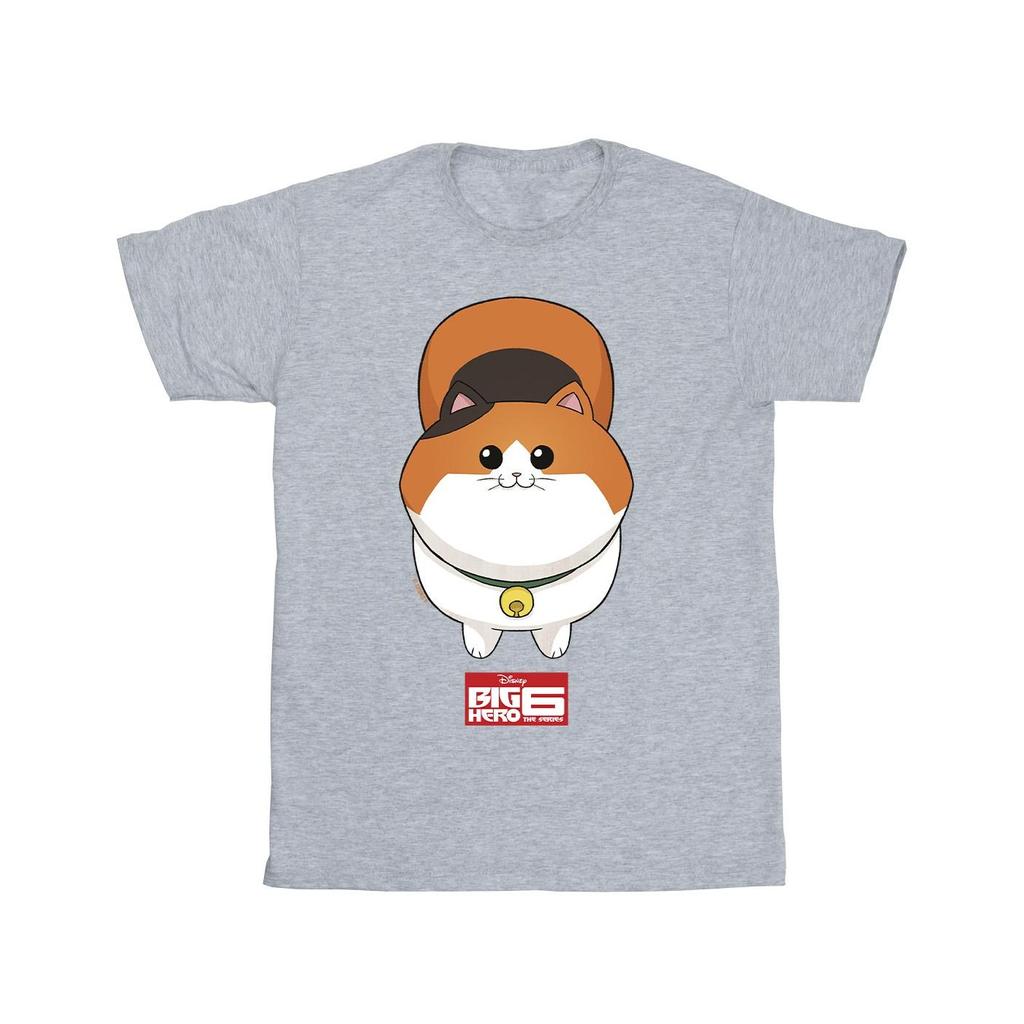 Disney T-shirt da uomo Big Hero 6 Baymax faccia di gattino