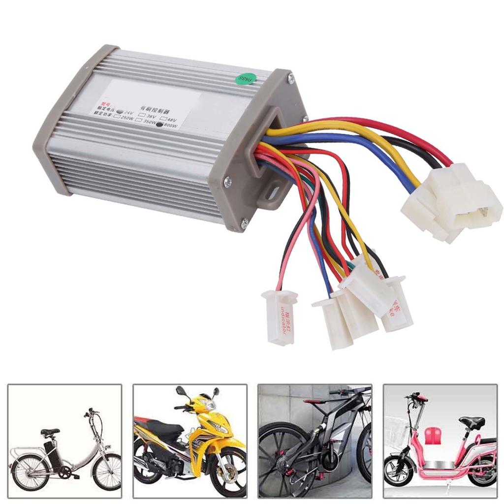24V 800W Brush Motor Controller Accessory for Electric Bicycle E Bike Tricycle Eight Wires