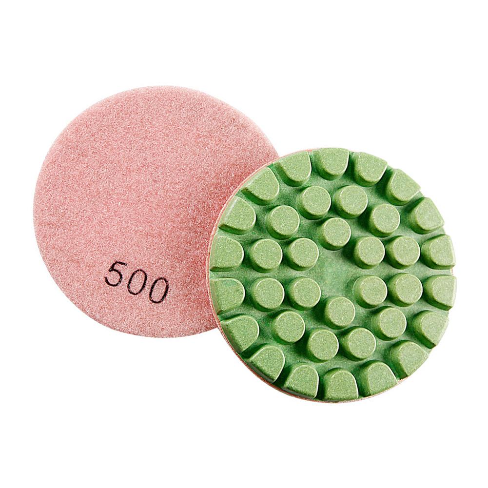 1Pc 100mm Concrete Polishing Pad Sanding Disc Grinding Wheel Resin W/Nylon Buckle For Marble Granite Polishing Buffing Pad
