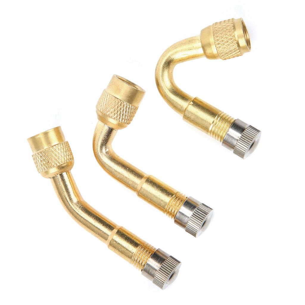 Brass Tire Valve Extender 90 degrees  135 degrees  45 degrees  Valve Stem Extension Adapter for Car Motorcycle Bike