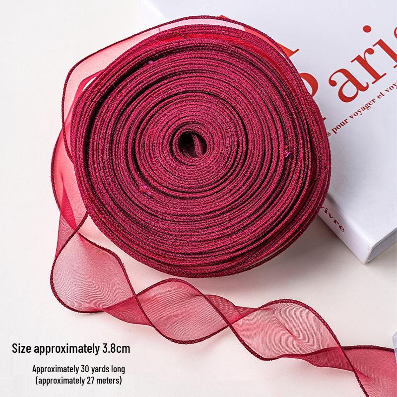 Elegant Fishtail Silk Ribbon for Cake and Bouquet Decoration