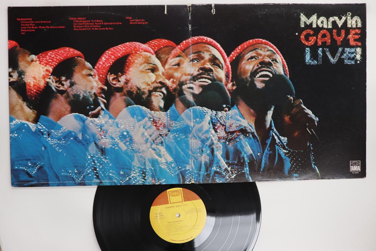 

LP Record MARVIN GAYE Marvin Gaye Live T6333S1 TAMLA 1974 US SoulFunk Used