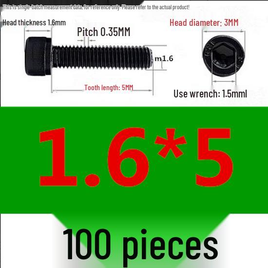 High-Strength Grade 12.9 Internal Hex Head Screws M1.4-M20