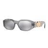 Versace [Available Prescriptions] Fashionable Irregular Sunglasses Unisex Couple Style Gray 2385659 VE4361311/6G-Gray 53