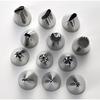Pearl Metal Cream Pastry Bags with Tips, Set of 12, with Case, for Cakes, Christmas, Valentine's Day, and Homemade Baking, D-3101