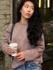 Unisex Heart Print Logo Casual Loose Long Sleeve T-shirt for Early Spring