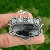 Sterling Silver Oval Picasso Jasper Gemstone Sister Bezel Anniversary Pendant