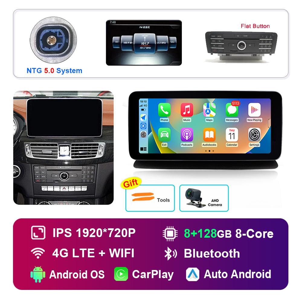 10.25 Inch for Mercedes Benz CLS W218 2010 - 2013 NTG 4.5 5.0 System Android Car Radio Multimedia Player GPS HD Touch Screen