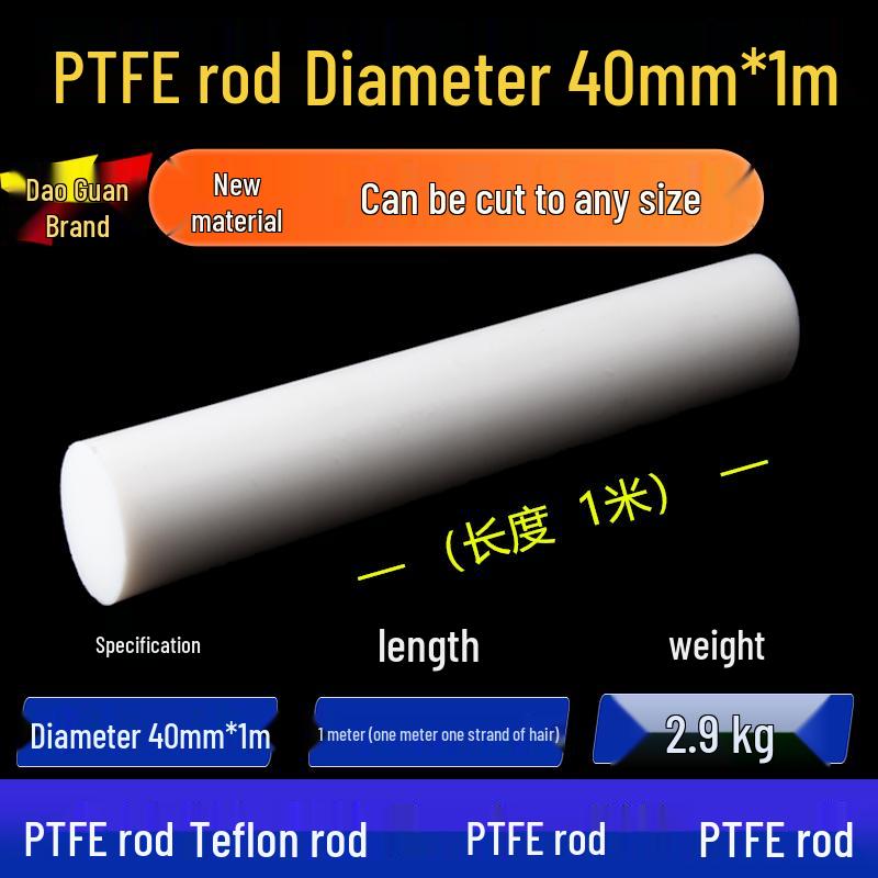 White High-Temperature Resistant PTFE Plastic Rod