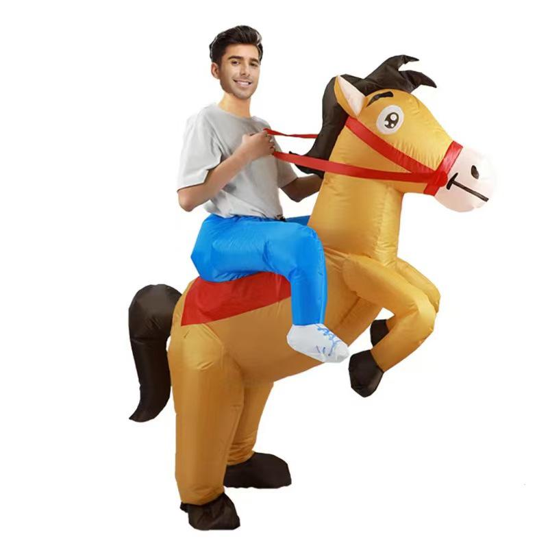 Halloween & Christmas Inflatable Evil Clown Costume - Quirky and Funny Doll Prop Suit