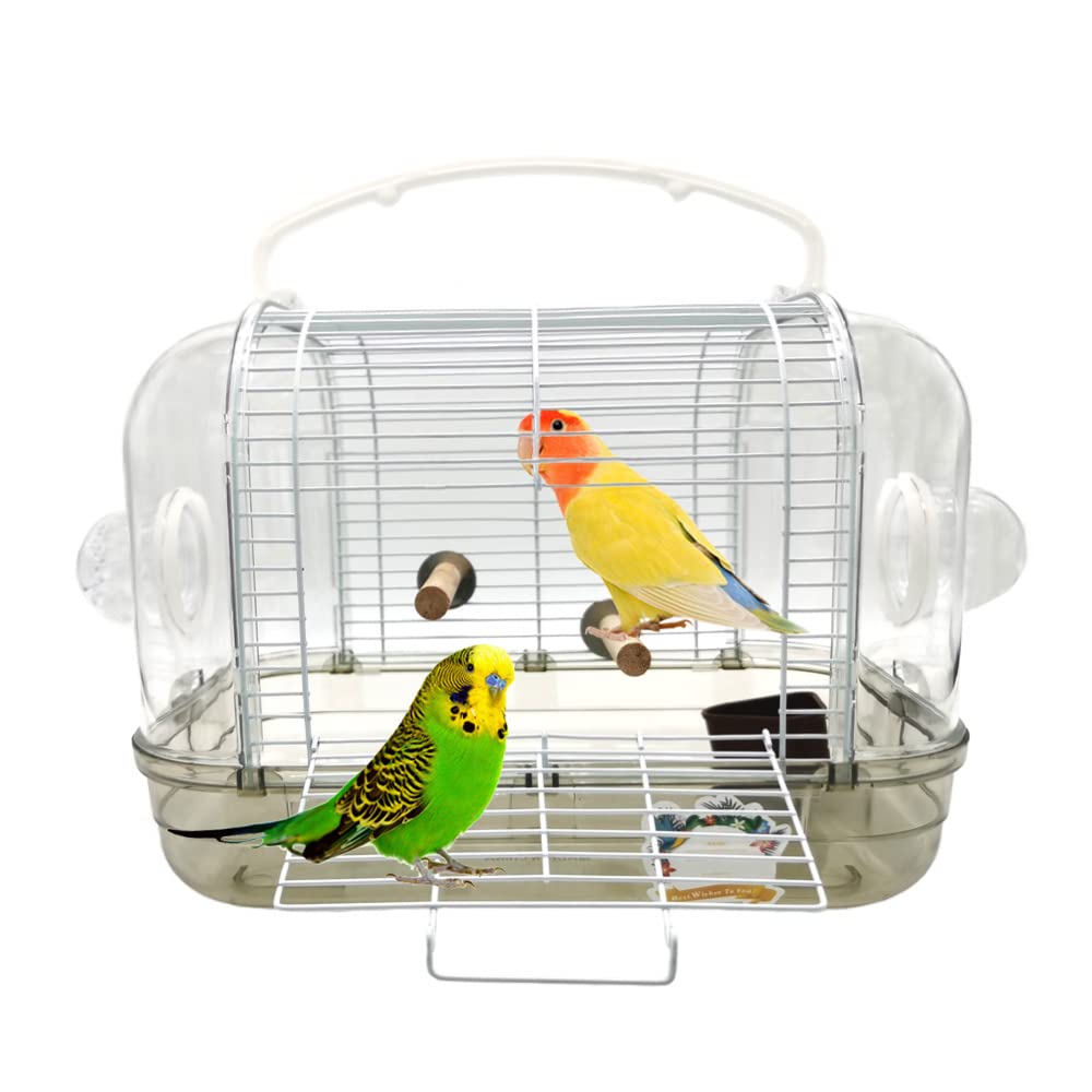 

IYOIYA Bird Carrier, Parakeet Carrier Case with Perch, for Budgies, Finches, and Other Birds, Suitable for Vet Visits and Outings, Bird Cage, Carrier